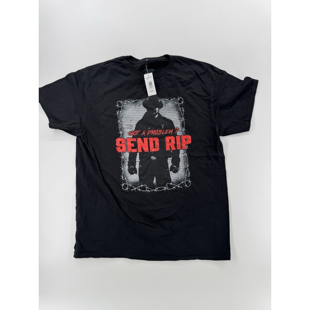 Yellowstone - Dutton Ranch - Men's - Send Rip - Black - T-shirt - Size L